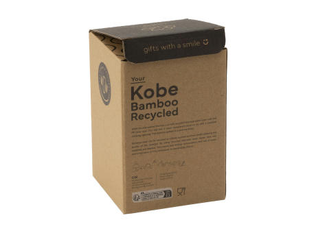 Product image Kobe Bamboo RCS Recycled Steel 350 ml Kaffeebecher bedrucken