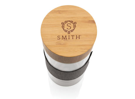 Product image Impact doppelwandige Borosilikatglas-Flasche bedrucken