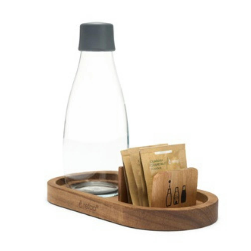 Product image RETAP - Wooden Tray Set mit 0,8 Liter Original bottle Werbeartikel