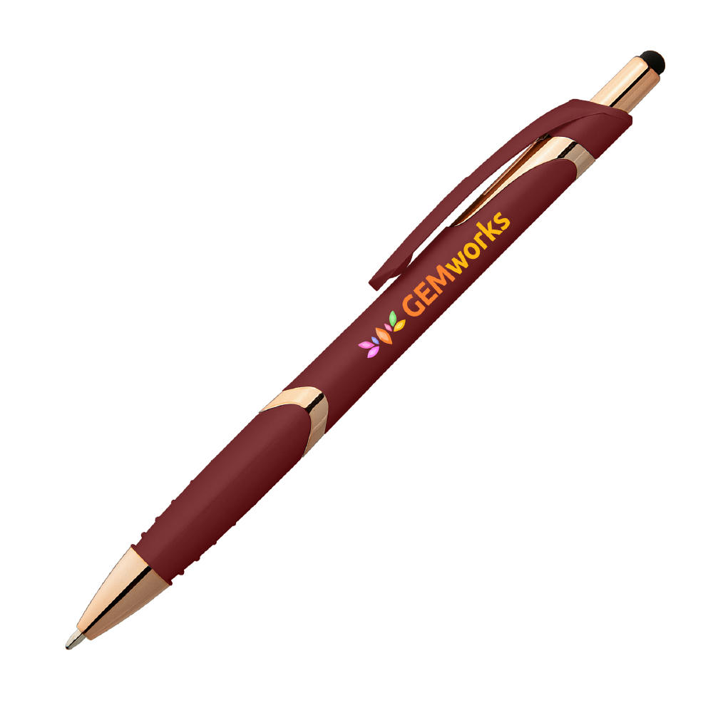 Joplin Softy Roségold Kugelschreiber - m/Stylus Werbeartikel