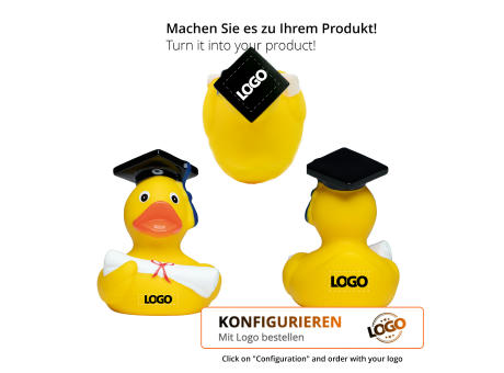 Quietsche-Ente Absolvent Werbeartikel