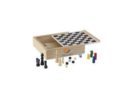 WoodGame 5-in-1 Spiel Werbeartikel