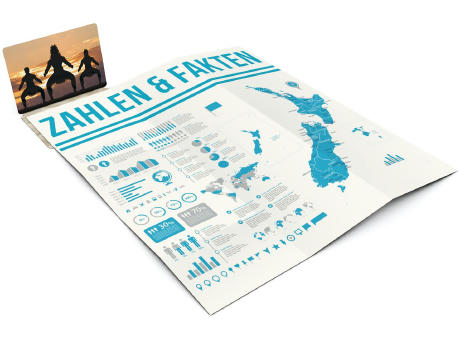 Product image Faltplan Concept-Card Large Recycling Werbeartikel