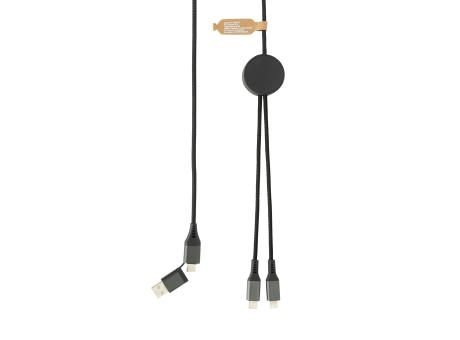 Terra 3 Meter 4-in-1-Kabel aus RCS recyceltem PET Werbeartikel