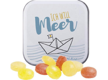 Dose quadratisch Werbeartikel