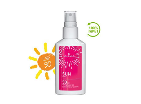 50 ml Spray - Sonnenschutzspray LSF 50 - Body Label Werbeartikel