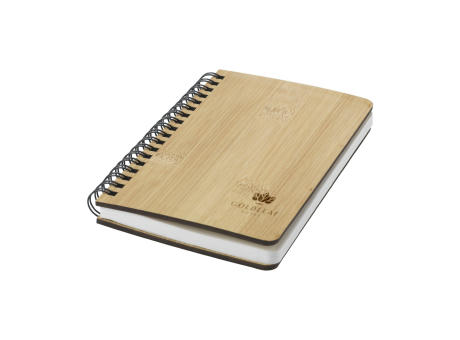 Notebook made from Stonewaste-Bamboo A6 Notizbuch Werbeartikel