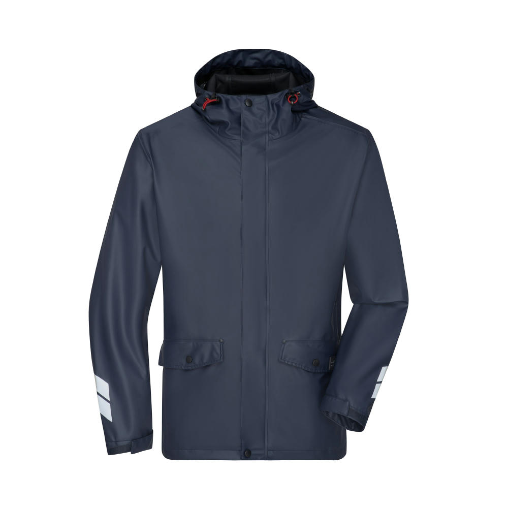Product image Worker Rain-Jacket - Praktische Unisex Regenjacke zum Überziehen, vielseitig einsetzbar Werbeartikel