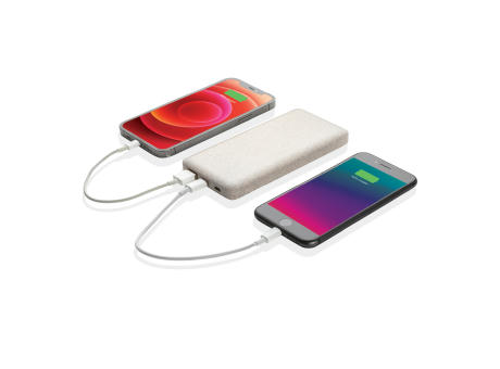 10.000 mAh Weizenstroh Powerbank bedrucken
