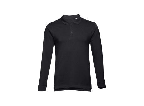 THC BERN. Langarm-Poloshirt für Herren aus kardierter Baumwolle Werbeartikel