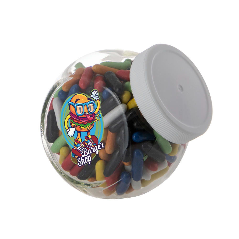 Product image Kleines Glas 0,4 Liter gefüllt mit Süßigkeiten Werbeartikel