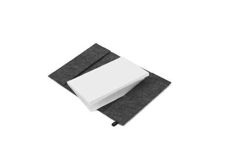 BALDWIN. A5 Notizblock mit Umschlag aus recyceltem Filz (100% rPET) und linierten Seiten aus 100 % Recyclingpapier bedrucken