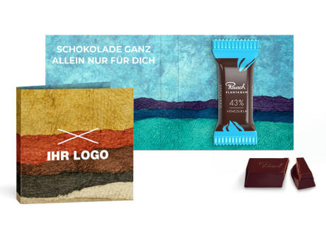 "Rausch Plantagen" Minis in Klappkarte klein Werbeartikel