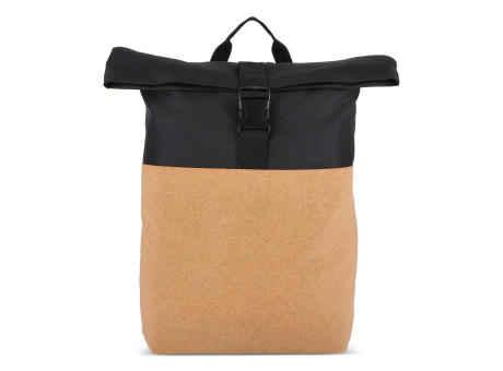 Rolltop-Rucksack Kork &amp; R-PET 18L bedrucken