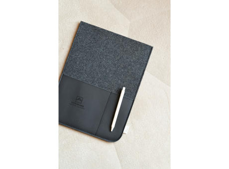 Recycled Felt & Apple Leather Laptop Sleeve 14" bedrucken