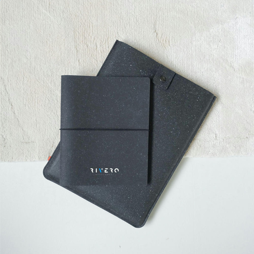 Recycled Leather Laptop Sleeve 14" Werbeartikel