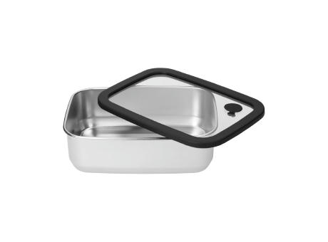 Edelstahl-Lunchbox mit Glasdeckel "RILO", 1100 ml Werbeartikel