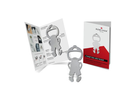 Rominox Shop Tool Best Buddy Rominox Best Buddy Werbeartikel Einkaufswagenlöser Schlüsselanhänger