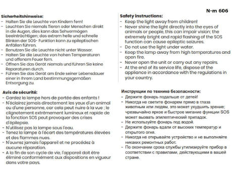NIMBUS Stirnleuchte mit Sensorsteuerung Werbeartikel