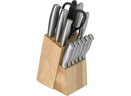 Messerblock aus Holz Lucille Werbeartikel