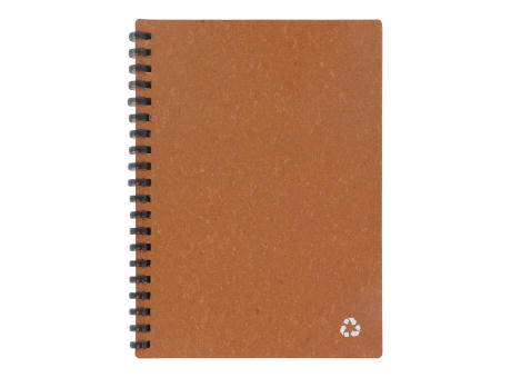 Product image Notizbuch aus recyceltem Leder Midi Werbeartikel