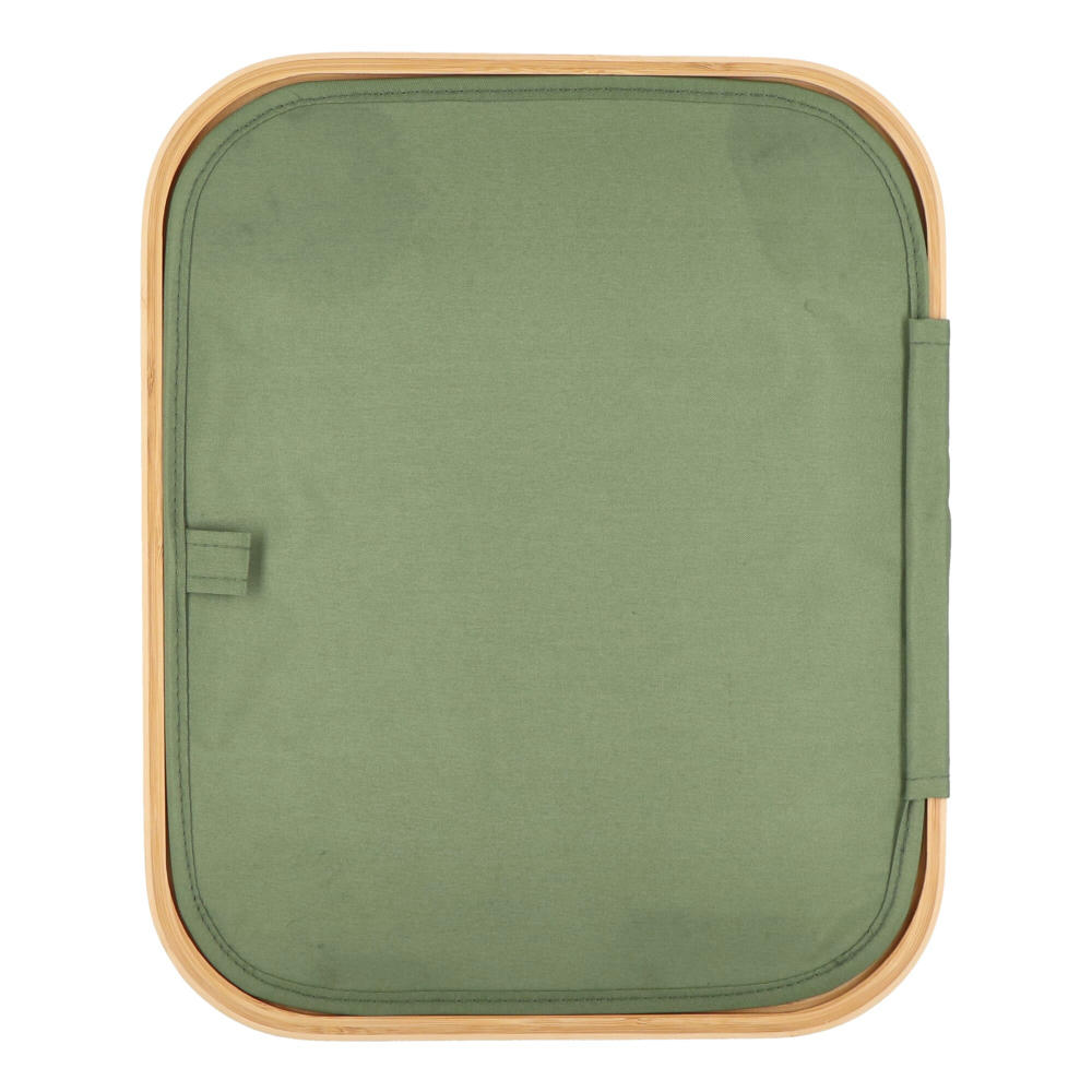 InSideOut faltbarer Korb mit Deckel Sogne 40,5 x 33 x 42cm rPET Werbeartikel