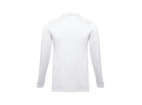 THC BERN WH II. Langarm-Poloshirt aus Baumwolle für Herren Werbeartikel