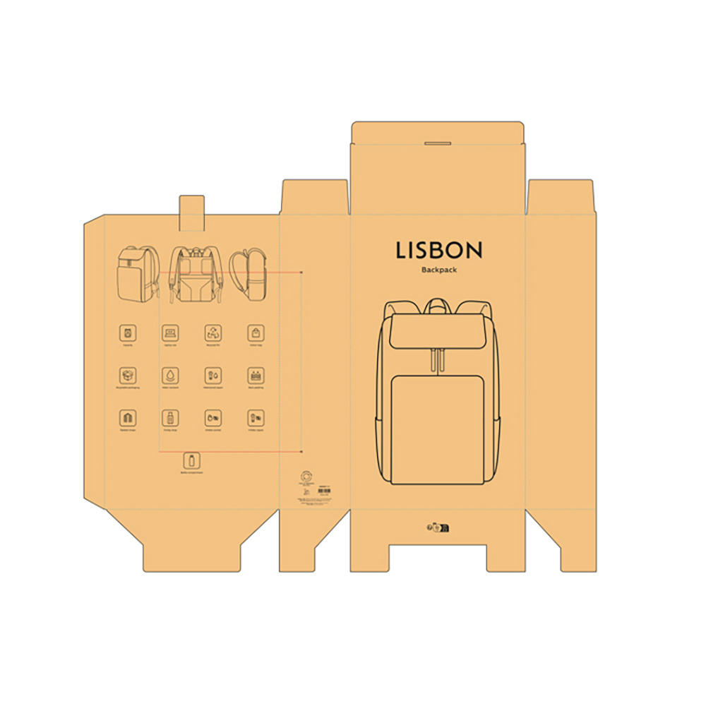 Lisbon Laptop Rucksack 20L recy. PU  Werbeartikel