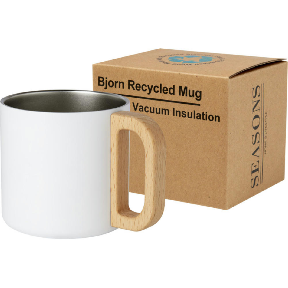 Product image Bjorn RCS-zertifizierter Becher aus recyceltem Edelstahl mit Kupfer-Vakuumisolierung, 360 ml Werbeartikel