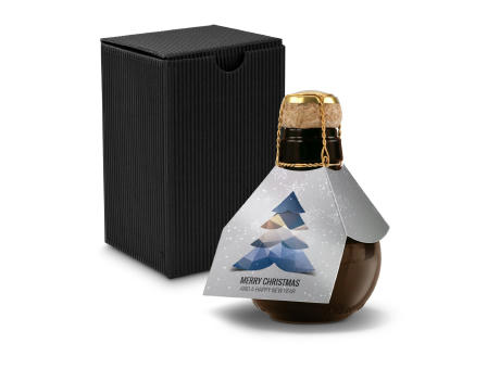 Product image Kleinste Sektflasche der Welt! Merry Christmas - Inklusive Geschenkkarton in Gelb, 125 ml Werbeartikel