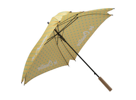 individueller Regenschirm CreaRain Square RPET Werbeartikel