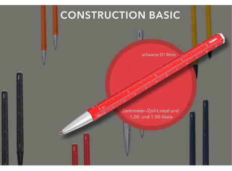 TROIKA Multitasking-Kugelschreiber CONSTRUCTION BASIC bedrucken