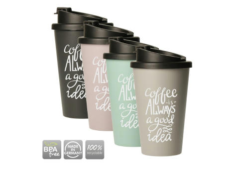 Product image Bio-Kaffeebecher "Premium Deluxe" bedrucken