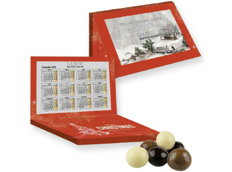 Product image Knusperkugeln-Mix, ca. 50g, Express Adventskalender Mini mit Werbekarte bedrucken