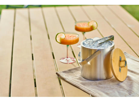 Doppelwandiger Eiskübel aus Edelstahl Fenwick Werbeartikel