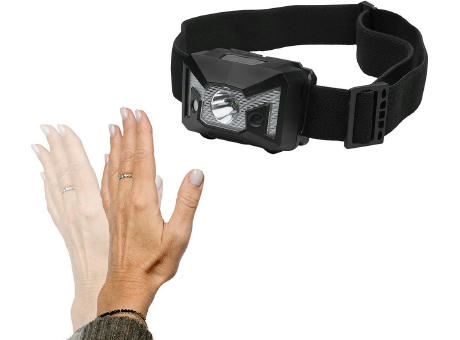 LED Stirnleuchte mit Sensorfunktion "Sensor Head Light 125 L" Werbeartikel