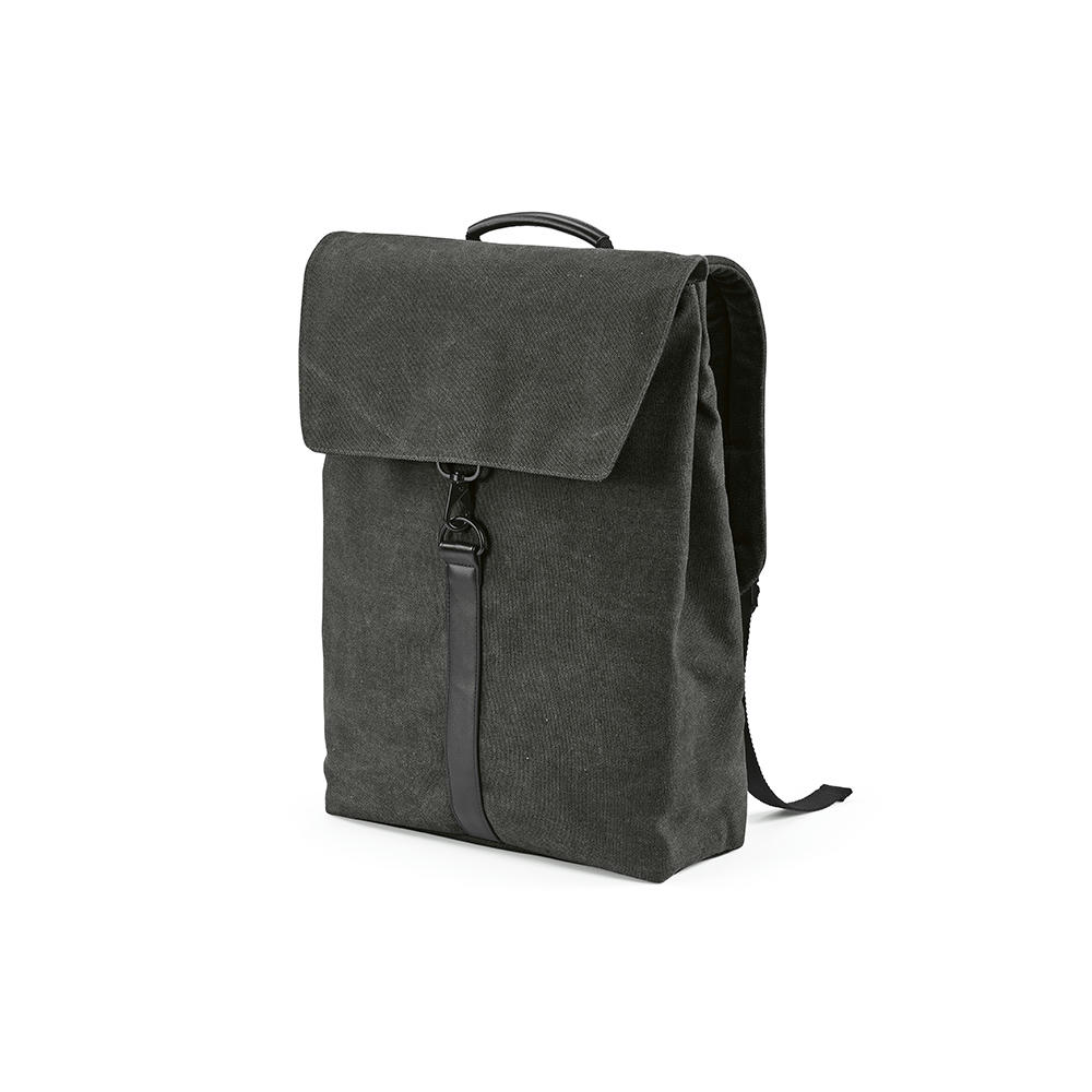Prague 25L Rucksack, recy.Baumwolle. Hakenverschluss. Laptops bis 17" Werbeartikel
