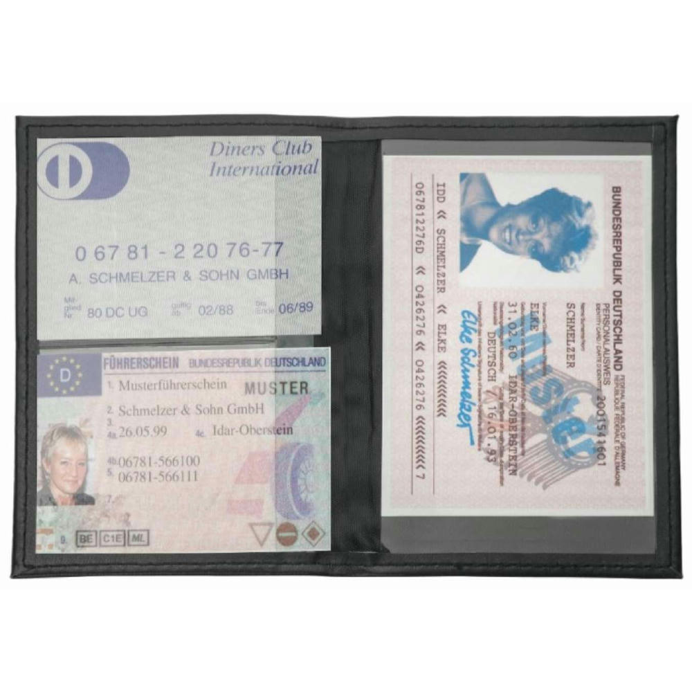 Product image CreativDesign® Ausweistasche "DesignLine" schwarz Werbeartikel