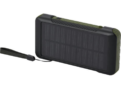 Product image Soldy 10.000 mAh Solardynamo-Powerbank aus recyceltem GRS Kunststoff  bedrucken