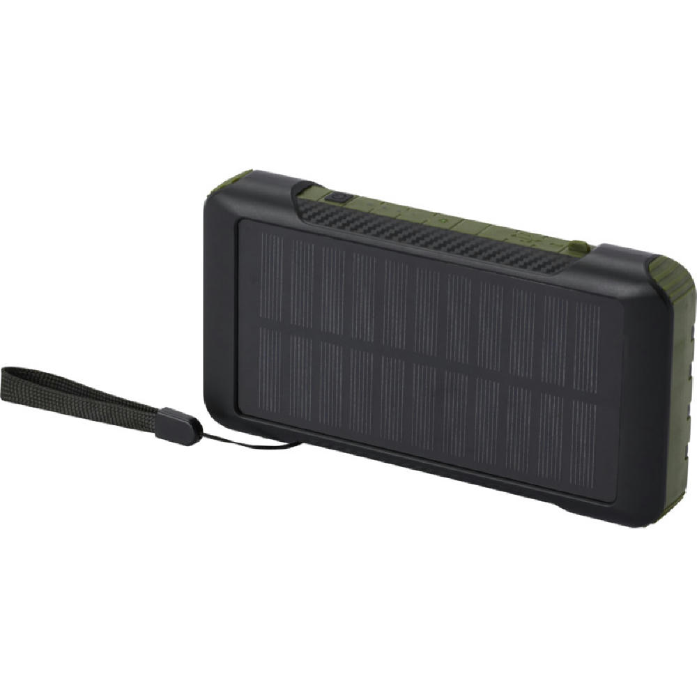 Product image Soldy 10.000 mAh Solardynamo-Powerbank aus recyceltem GRS Kunststoff Werbeartikel