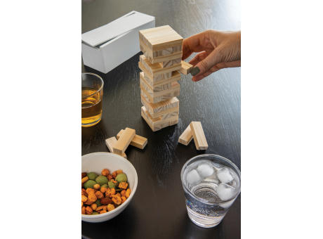 Deluxe Holz-Stapelturm aus Holz Werbeartikel