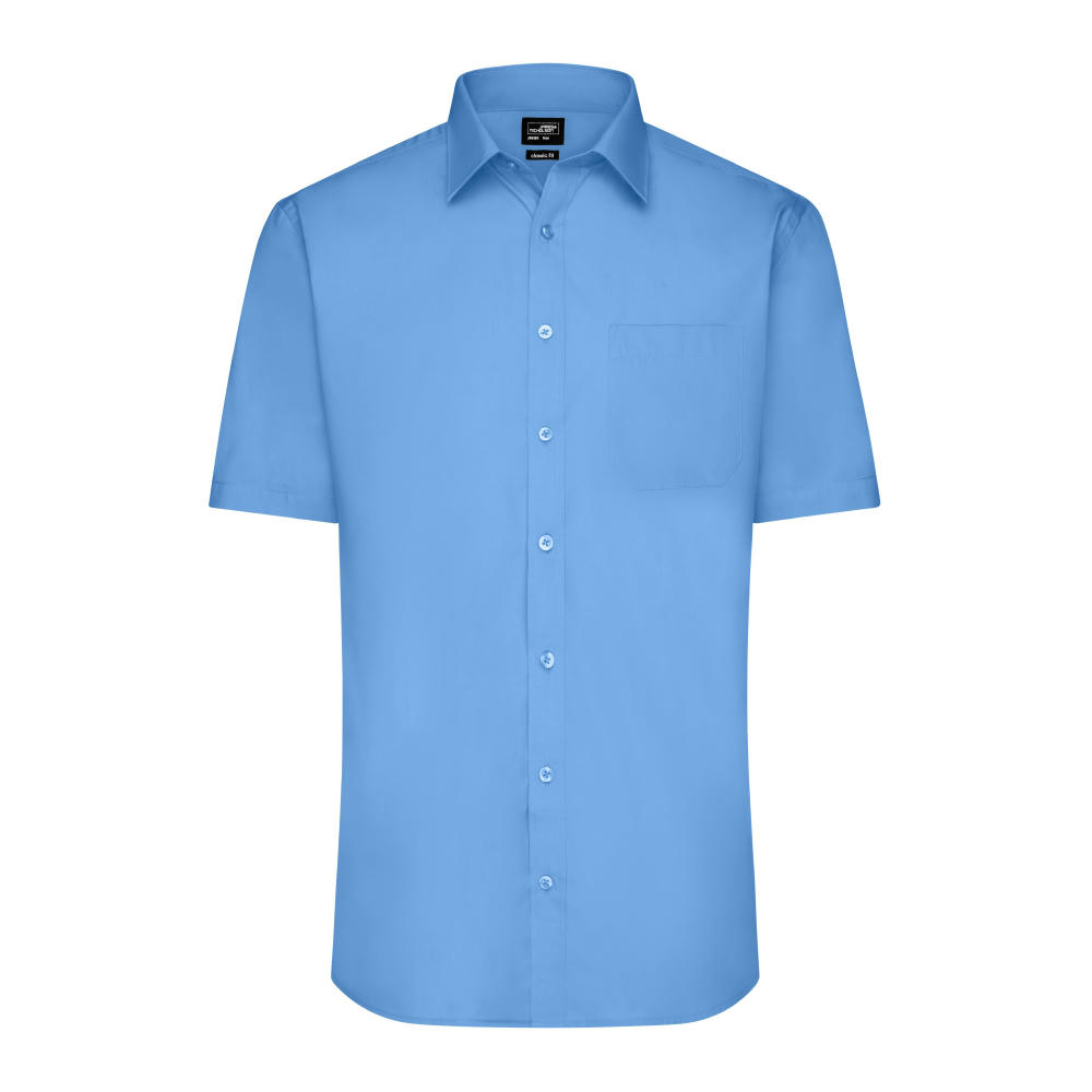 Men's Shirt Shortsleeve Poplin - Klassisches Shirt aus pflegeleichtem Mischgewebe Werbeartikel