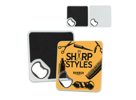 R-ABS Untersetzer mit Flaschenöffner Werbeartikel