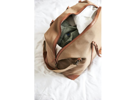 VINGA Sloane Wochenendtasche aus RCS rPET bedrucken