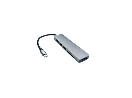 Product image Multihub TYP-C Silber Werbeartikel