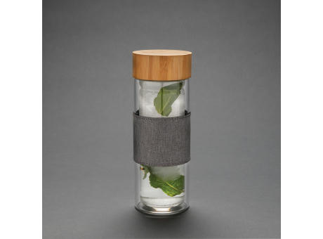 Product image Impact doppelwandige Borosilikatglas-Flasche bedrucken