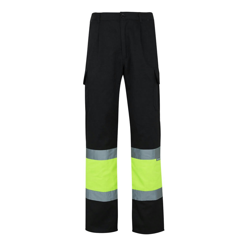 VL POSEIDON. Zweifarbige Twill-Hose mit mehreren Taschen (210 g/m²), aus Baumwolle (20%) und Polyester (80%) Werbeartikel