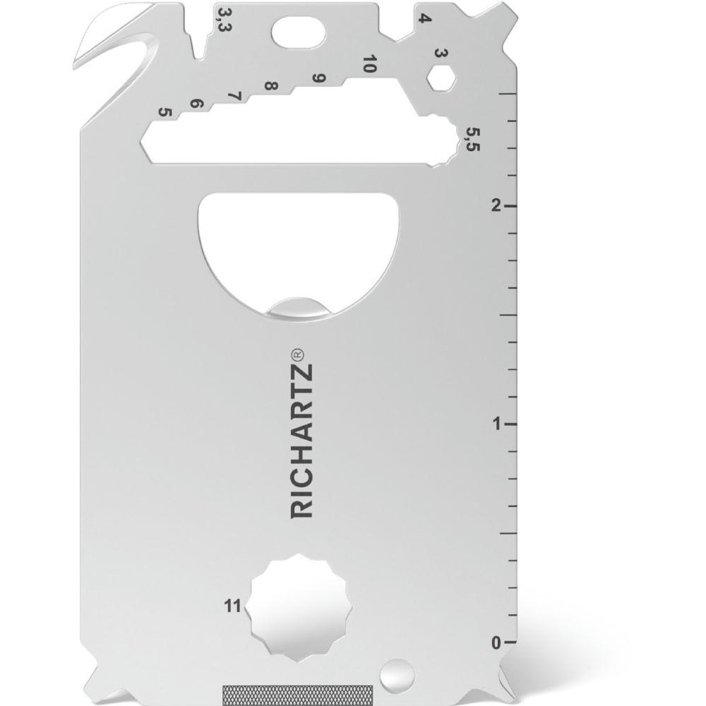 RICHARTZ Pocket Card L23+: Multitool im Kreditkartenformat mit Flaschenöffner und Lineal – Werbeartikel mit Logo