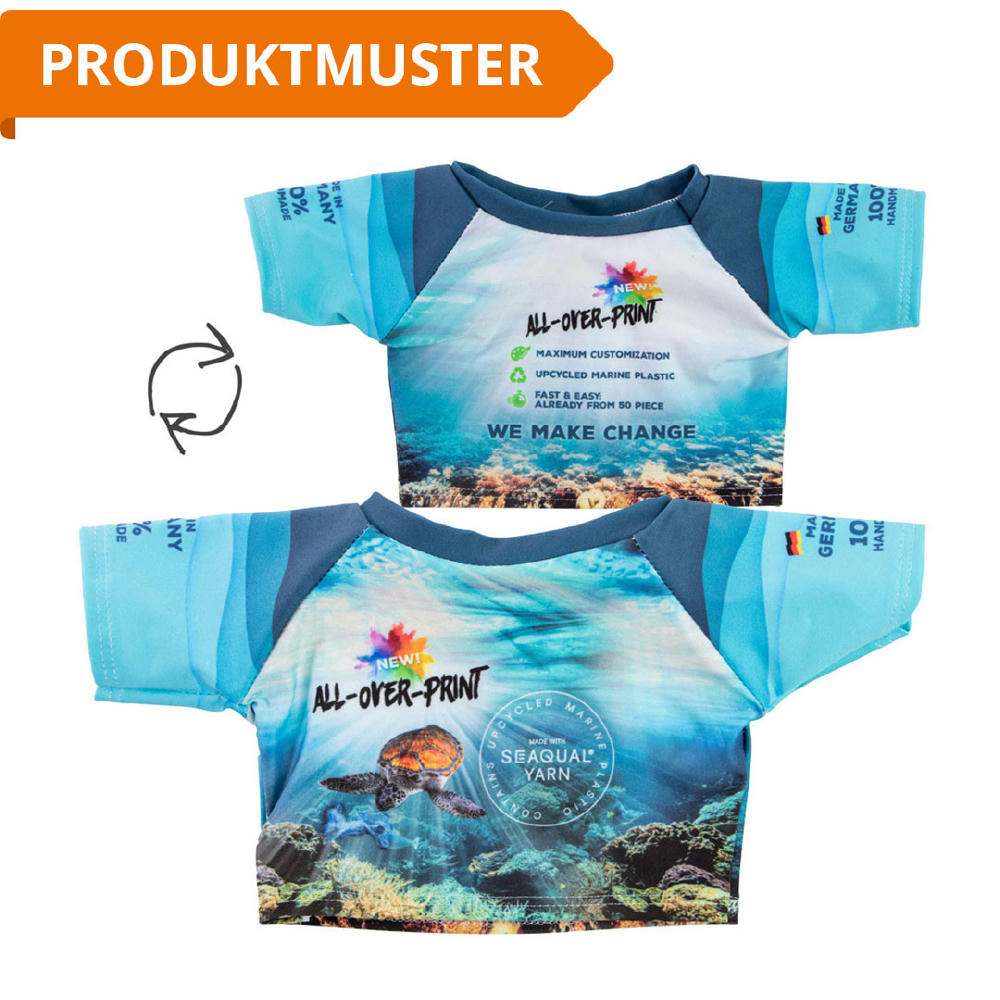 Mini-T-Shirt All-Over-Print Werbeartikel