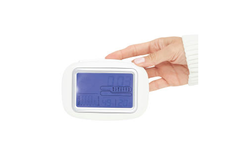 Wetterstation und Tischuhr CALOR Werbeartikel